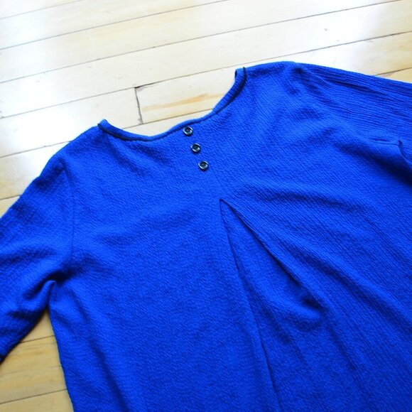 Ali Miles Women's Crinkle Top Blouse Tunic Size L - Picture 6 of 10